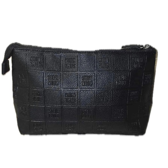 Steve Madden Black Cosmetic/Amenity Travel Zip Bag - Picture 7 of 8